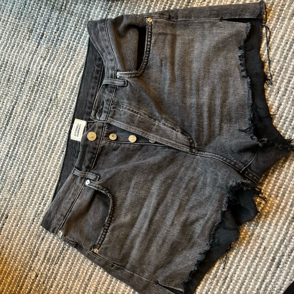 Black Denim Citizens of Humanity Shorts
